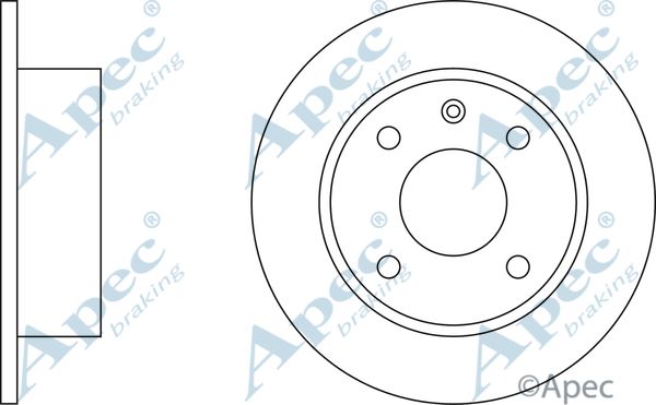 APEC BRAKING Bremžu diski DSK123